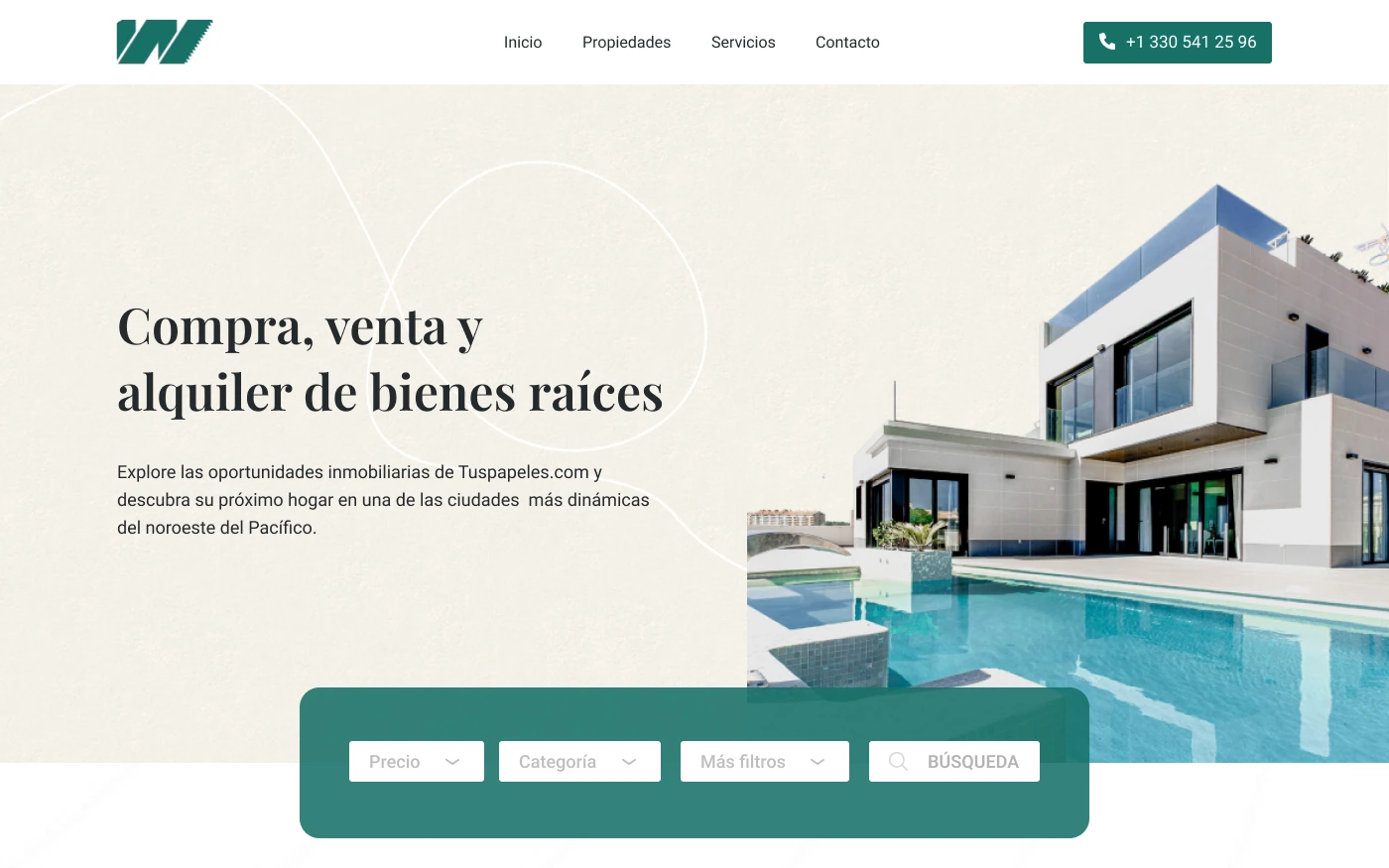 Manuel Cedeño Inmobiliaria website preview