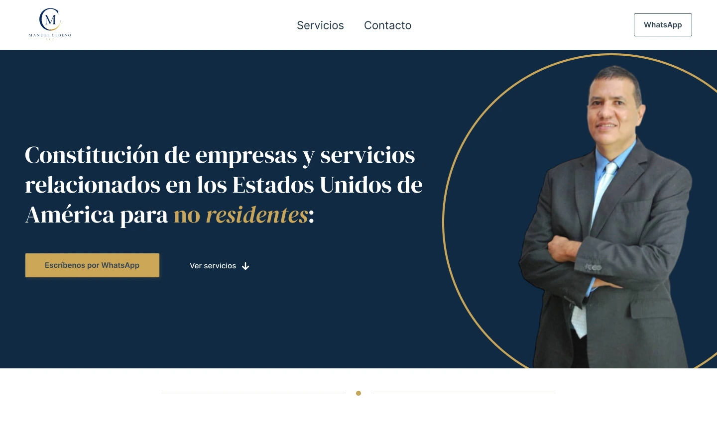 Manuel Cedeño LLC website preview